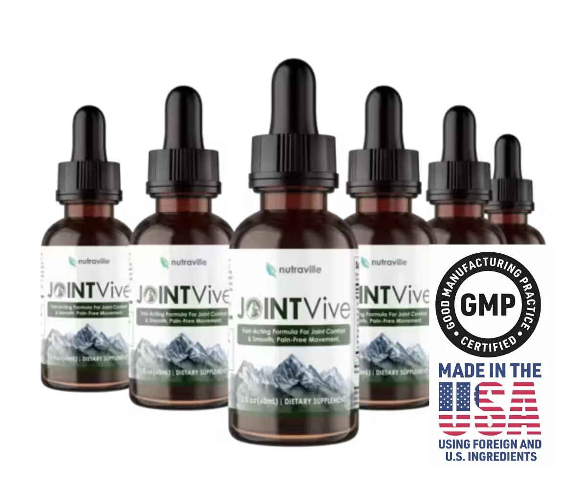 JointVive joint support supplement bottles GMP certified made in USA